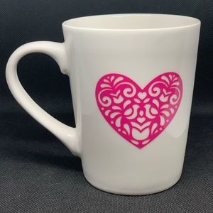 Hot Pink Heart Mug